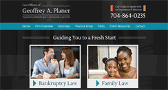 Desktop Screenshot of planerlawfirm.com